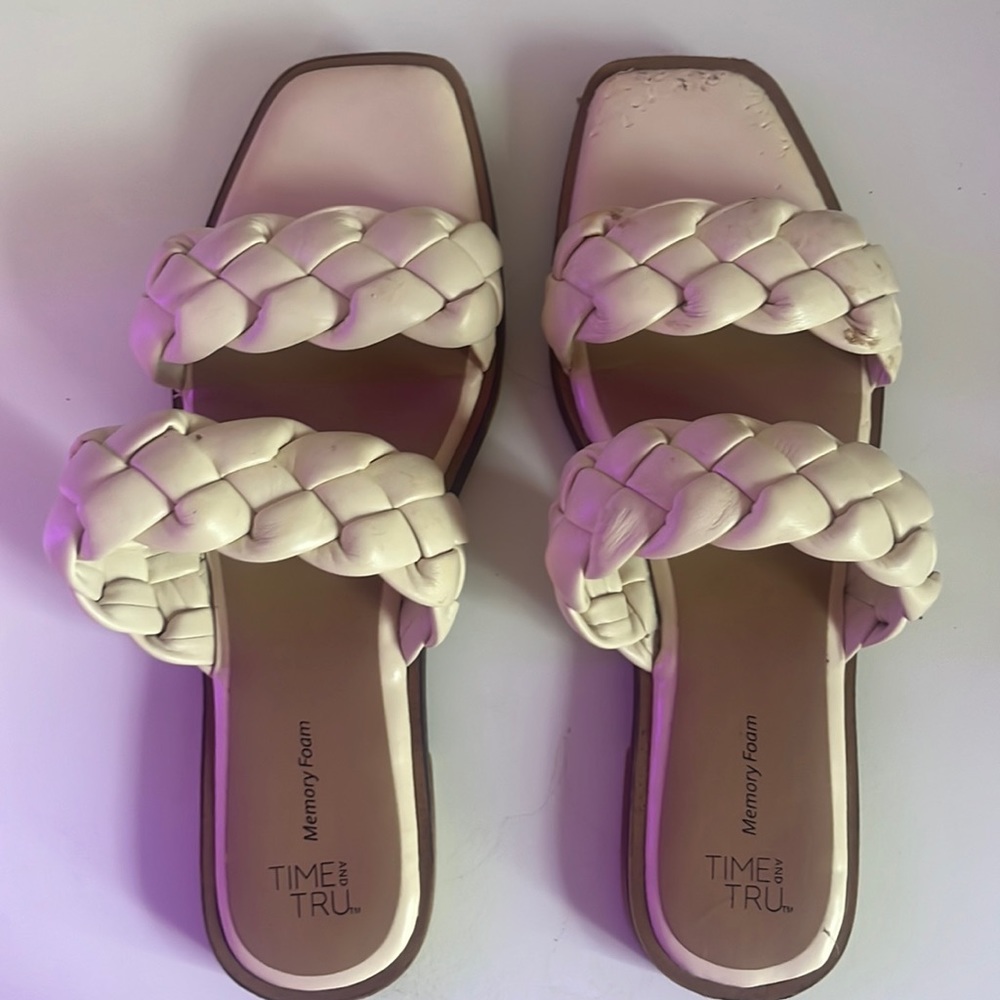 Cream Sandals